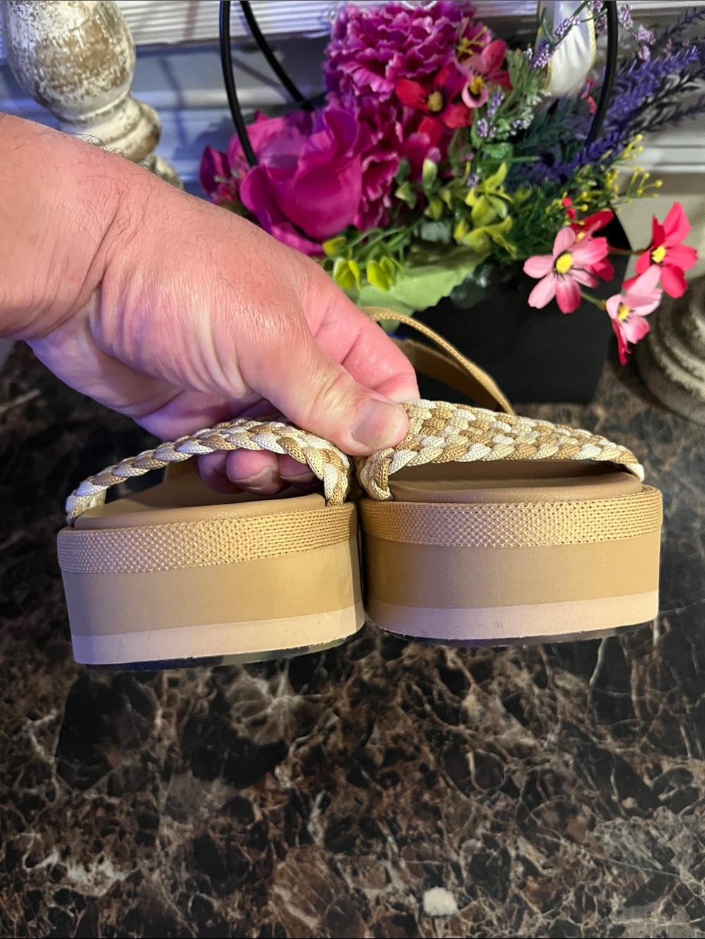 Last Call Rothy’s 
The Lighweight
Braided Wedge Sandals
Size 8 for Women - Picture 13 of 15